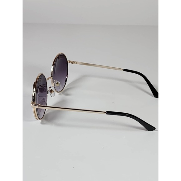 FGX by Foster Grant Gold & Black Full Round Metal Frame Sunglasses 52077FGX710 - Picture 4 of 10